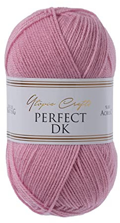 Utopia Crafts DK Double Knitting Yarn, 100g (Warm Pink)