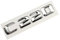 MSEURO 3D Chrom Auto Buchstaben Kofferraum Emblem Abzeichen Aufkleber for Logo passend for Mercedes Benz C180 C200 C220 C300 C400 W204 W205 Zubehör (Color : C220)