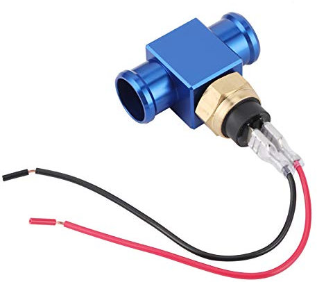 Thermostat Interrupteur de Température de L'eau Radiateur Ventilateur de Refroidissement Capteur de Température pour Moto ATV Hors Route Véhicule Automobile Tableau de Bord (Bleu)