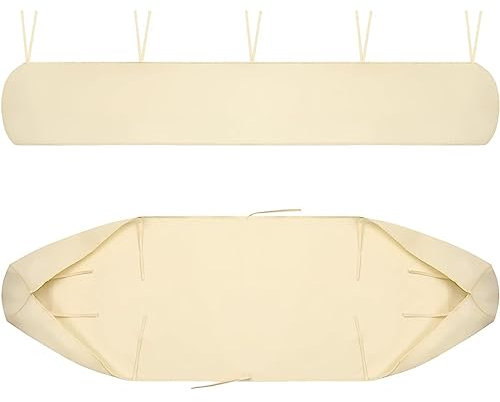 Tende da Sole per Giardini, Coperture Tettoia Tessuto 420D Oxford Protettiva Antipolvere Impermeabile, per Avvolgibile A Scomparsa, Patio Veranda Esterno Invernale (Beige, 3.5M)