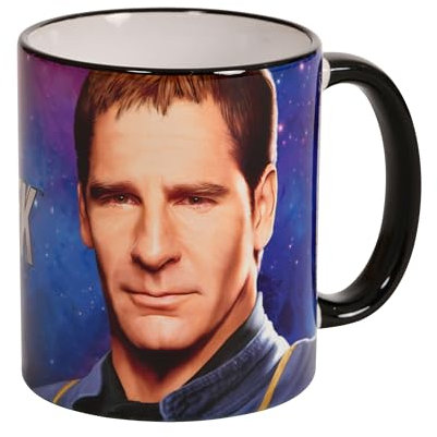 Elbenwald Star Trek Tasse mit Jonathan Archer Motiv Rundumdruck Keramik 320 ml mehrfarbig