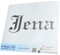 INDIGOS UG Aufkleber - Autoaufkleber - JDM - Die Cut - Auto - 400x140 mm - Stadt JENA - Silber - Heckscheibe - Heckscheibenaufkleber - Sticker - Tuning