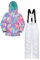 Mountain Warehouse Kinder-Ski-Set aus Unisex Winterjacke und Hose - Zweiteiler für Winter und Schnee, Winterset/Regen-Set für Jungen und Mädchen, Regen-Ganzkörperanzug Rosa 7-8 Jahre