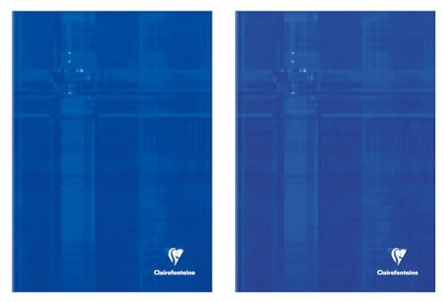 Clairefontaine 9040C - Heft/Kladde DIN A4 21 x 29,7 cm, mit Hardcover, 96 Blatt, farbig sortiert, 1 Stück (Packung mit 2)