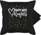 Shirtracer Kissenbezug - Karneval & Fasching - Kissen - Happy with Konfetti - 50 x 50 cm - Schwarz - karnevalskissen Fasching- kissenbezüge sofakissen mit Carnevale Cushion Cover Karnevals Faschings