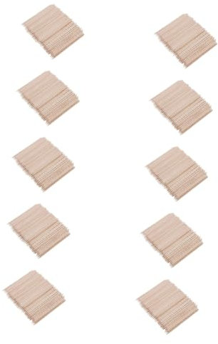 Housoutil 1000piezas Palos De Madera Para Manicura Empujadores De Cutículas De Naranja Utensilios Para Cuidado De Uñas Removedores De Cutículas