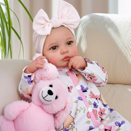 BABESIDE Reborn Baby Dolls - Poupée réaliste en Vinyle Souple de 20 Pouces avec Accessoires complets, Parfaite pour Les câlins et Les récréations