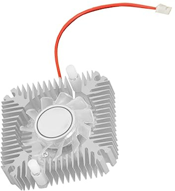 Homoyoyo Ventilateur de Refroidissement Accessoire Informatique Fiable pour Carte Graphique 12v Facile à Installer en Aluminium, Silencieux 18db, Câble 9cm pour PC
