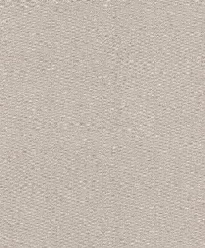 Rasch Tapeten 633672 - Unitapete aus Vlies in Greige aus der Kollektion Color your life - 10,05 m x 0,53 m (LxB)