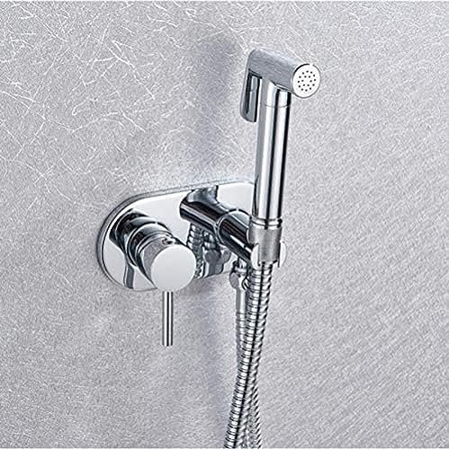 Wall Mounted Toilet Hand Bidet Faucet Bathroom Bidet Shower Sprayer Brass Hot And Cold Water Toilet Hand Held Bidet Sprayer Kit