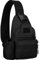 Explokit Tactical Military Chest Sling Bag Water Resistant MOLLE Shoulder Backpack Mens One Strap Casual Daypack with Water Bottle Holder (#01-Black)