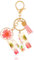 JSRQT Harz Schlüsselanhänger Buchstabe M für Damen Mädchen,Rosa Initiale Alphabet Schlüsselringe,Keychain Aesthetic mit Quaste Anhänger,Handtasche Geldbörse Charm（M）