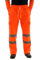 Herren-Arbeitshose und Sicherheitshose: Sicherheitshose, hohe Sichtbarkeit, Arbeitskleidung, gerades Bein, Arbeitshose, Stretch-Passform, Trainingshose, Orange, M