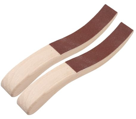 BESTonZON S-förmige Holz Schleifblöcke Mit Filz Klavier Polierwerkzeug Zum Entfernen Von Hammerfilz Leicht Und Kompakt