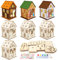MONCAP 7 Pièces Kit Bricolage Noel a Faire Soi Meme Kit de Bricolage Noel pour Enfant Maison en Bois de Jésus Décoration Centre de Table Noel Pendentif Arbre de Noël Cadeau de Noel pour Enfants
