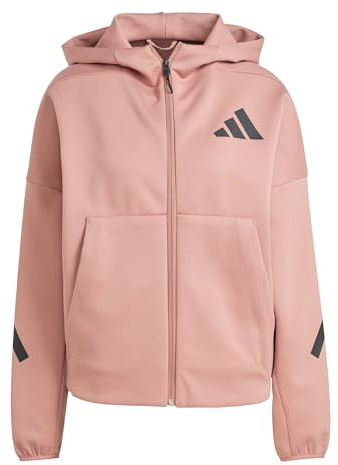 adidas Women's Z.N.E. Zip-Hoodie Warm Clay S