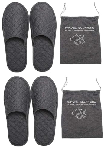Pantofole da viaggio portatili pieghevoli sandali aperti non usa e getta pantofole da hotel spa lavabili in cotone per feste camera degli ospiti scarpe da interno donne uomini d'affari pantofole da