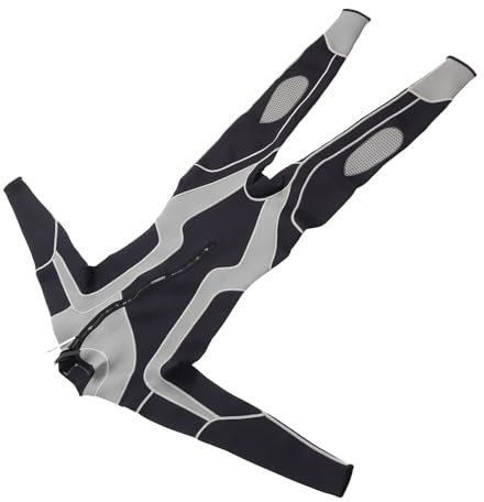 Combinaison de Plongée Une Pièce, Robuste avec Genouillères, Tissu Chaud, Fermeture éclair sur Le Devant, Coupe Légère et Respirante, pour la Plongée (2XL)