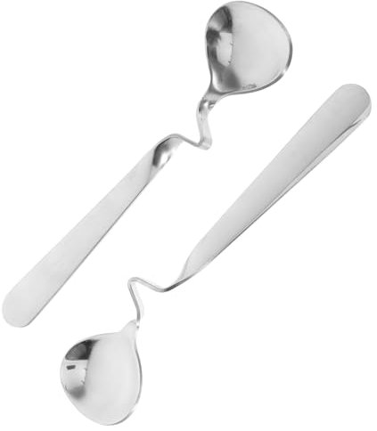 Garneck WMF Lot de 2 cuillères à miel en acier inoxydable - Avec poignée incurvée - Cuillère à café multifonction et cuillère à confiture pour profiter pleinement du miel et des bonbons