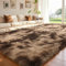ZRSDIXKI Hochflor Teppich Wohnzimmer 200x300CM, Shaggy Waschbarer Teppich,Waschbar Anti-Rutsch Extra Große Carpet die für Wohnzimmer,Kinderzimmer,Schlafzimmer