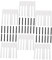 Toddmomy 88Pcs Professional Piano Keytops Set Matte Finish Black and White Piano Keys for Repair Sturdy Accessories for 88-Key