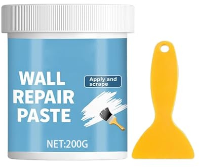 Reparaturpaste für Wand | 200 g, weiß | Rissfüller für Gipskarton, Decke, Putz | wasserdicht, feuchtigkeitsbeständig, inkl. Spatel