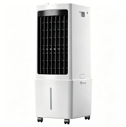 Portable Air Conditioner, 12L Mobile Air Conditioning Unit Humidifier Cooling Fan, 3 Mode & 3 Speed, 7.5H Timer, Remote Control, Evaporative Air Cooler for Home Office Bedroom Kitchen