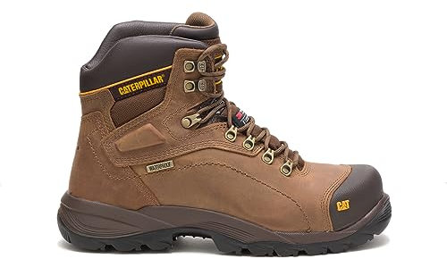 Caterpillar Stivale impermeabile con punta in acciaio per diagnosi da uomo, beige scuro, 8,5 m