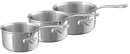 Mauviel1830 - M'Cook 521050 - Série 3 Casseroles inox - 16 à 20 cm