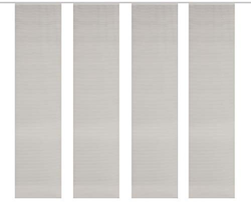 Vision S 4er-Set Schiebevorhänge ROM, halbtransparent, Höhe 260 cm, Taupe