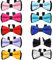 TopTie 10 Stück Haustier Fliege Verstellbare Hundehalsband Fliege Kragen,Katze Krawatte für Weihnachtsfest Party