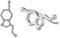 Serebra Jewelry Serotonin Molekül Ohrstecker Ohrring aus 925 Sterling-Silber Chemie Atom Glücklich
