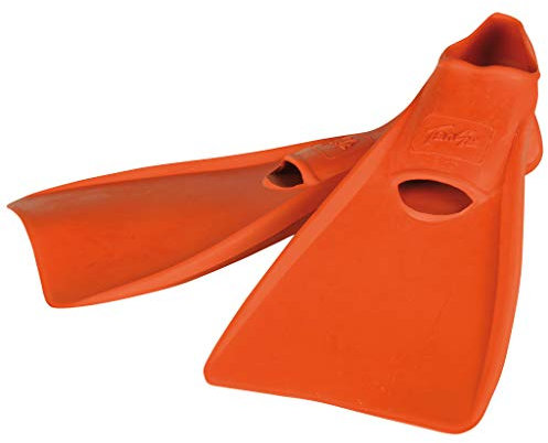 Wiemann Lehrmittel Schwimmflossen Gummi, Orange, Größe 34/35, Flossen zum Schnorcheln (Orange, 34/35)