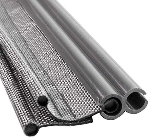 Doppelkeder Adapter Set mit Kederschiene - 4 Meter Kederleiste für Wohnwagen Wohnmobil Caravan - Zeltkeder Vorzelt 6mm/4mm Keder Verbindung - Kederband robust und biegsam - grau 4m Kunststoff Schiene