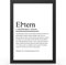 Urhome DIN A3 Kunstdruck Definition Eltern ohne Rahmen - Worterklärung wie im Duden Lexikon als Wanddeko Spruch-Poster Deko Wandbild mit Spruch gerahmt für Wohnung Familie Geschenk