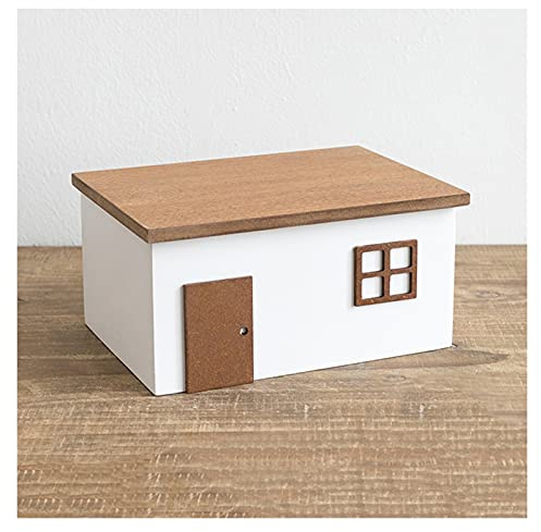 liangzishop Kabelbox Kabel Organizer Nettes ordentlich Holzdrahtmanagement-Sockel-Fallkabel-Organizer-Box, Drähte und Leistungsstreifen Kabelorganisator für Haus & Büro auszublenden Kabelmanagement-B