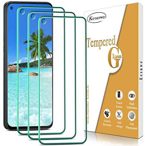 Kesuwe [3 Stück] Schutzfolie für OPPO A53, A53s, A52, A54 5G, A72, A73 5G, A74 5G, 9H Härte, 0.33mm Ultra-klar, Ultrabeständig, Hohe Definition, Anti-Bläschen