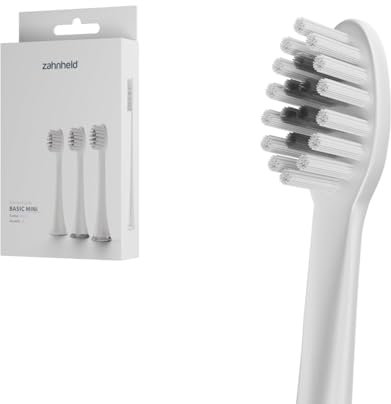 Zahnheld® Bürstenkopf Basic Mini (Weiß, 3 Stück)
