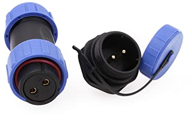 ZBLZGP HE21 2 Pin Stecker 30A 8-12mm Kabel IP68 Wasserdichter Stecker Buchse Stecker Aviation Circular Industrial Panel Mount
