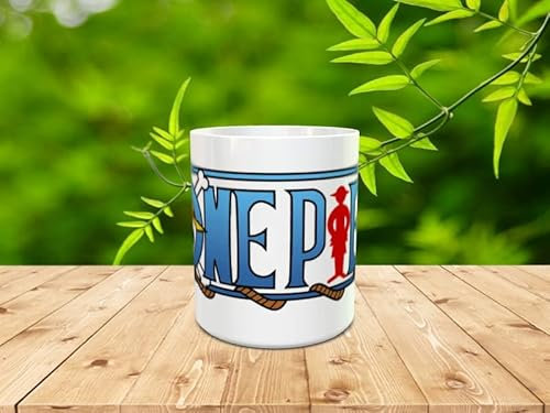 Genérico Taza personalizada logo One Piece para fans de la serie de televisión amigos