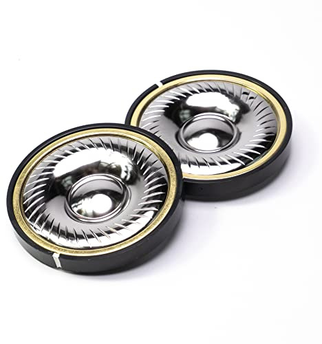 Voarmaks Titanium Diaphragm Headphone Speaker Driver - Compatible with Logitech G Pro X, AKG K371 K361 K545, Sennheiser HD380 PRO, Hyperx Cloud Revolver Headphones - 50mm Diameter, 32 Ohms Impedance