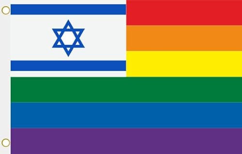 U24 Flagge Fahne Israel Regenbogen 90 x 150 cm