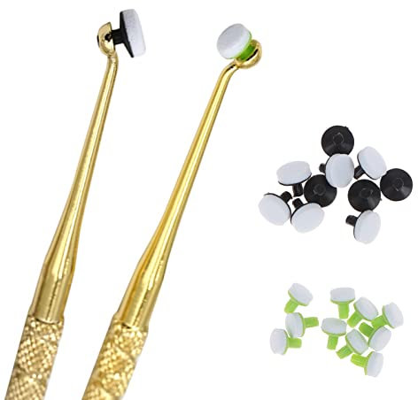 Dental Filling Tools, Dental Foam Pads, Veneer Composite Resin Filling, Spatula Handle (Handle+Small+Large Foam)
