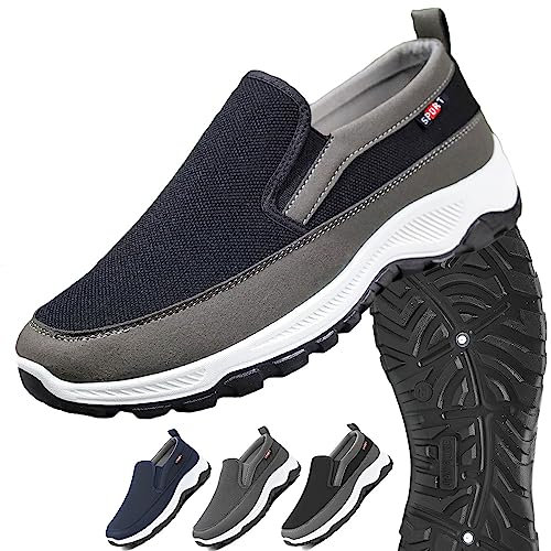 Zapatillas CNA Trop, Plimsolls de Viaje Ortopédicos Transpirables, Mocasines De Lona Sin Cordones con Soporte, Zapatos CNA Trop para Hombres, Zapatos Ligeros Sin Cordones para Hombre