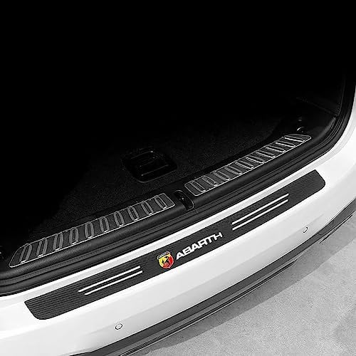1 Pezzi Fibra di Carbonio Protezione Paraurti Posteriore per Abarth 695 595 500 Anti-Graffio Scuff Adesivi Decorativi Auto Protezione Accessori