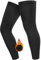 qualidyne Fahrrad-Beinstulpen Fleece gefüttert Thermo Lange Fahrrad Beinstulpen Fahrrad Radfahren Beinlinge, Schwarz, Small