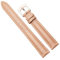 Chlikeyi Bracelet de montre en cuir véritable pour femme 14-16mm, Beige Or Rose, 12 mm