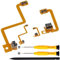 ZHUROUPU 2 Sets L/R Shoulder Button with Flex Cable Repair Parts for Nintendo 3DS Left Right, Trigger Button Flex Cable Set Replacement for 3DS Incl. Screwdriver and Crowbar