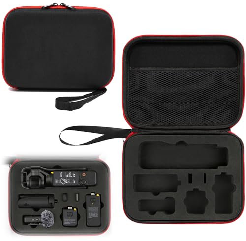 Honbobo Osmo Pocket 3 Case Pocket 3 Tragetasche Reisekoffer Schutzhülle kompatibel mit DJI Osmo Pocket 3 Creator Combo (Black)