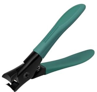 Nail Clippers Set for Men Toenail Clippers Toe Nail Clippers for Thick Nails for Women with Catcher Portable Long Handle for Elderly Prevent Splashing Single Large Anti-slip (9x5.3cm,green)